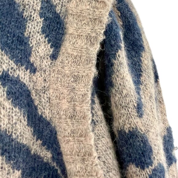 Anthropologie En Saison Mares Wool Blend Cropped Balloon Sleeve Sweater Womens M - Picture 9 of 14